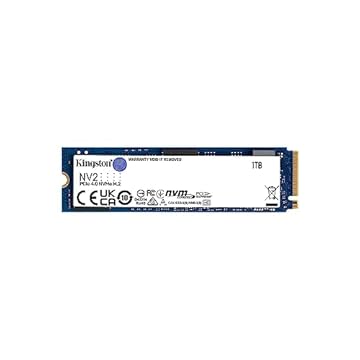 SSD Kingston NV2 1TB NVMe M.2 2280 (Leitura até 3500MB/s e Gravação até 2100MB/s)